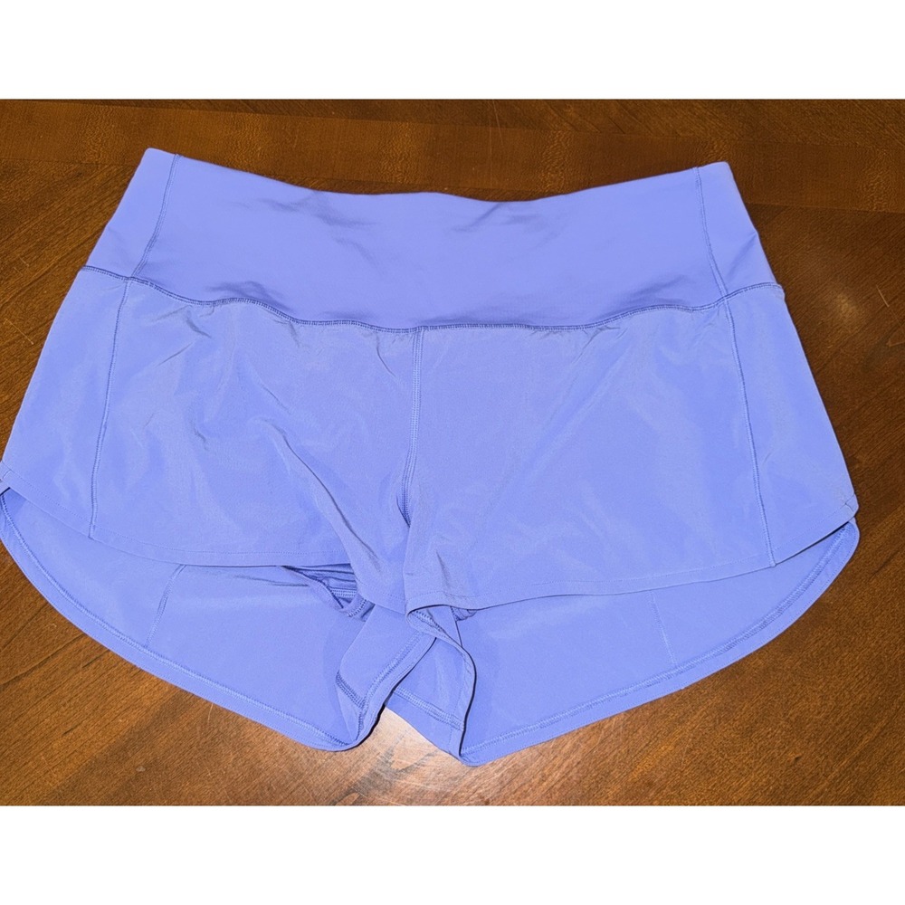 Lululemon Speed Up Mid-Rise Lined Short 2.5" Blue Size 12